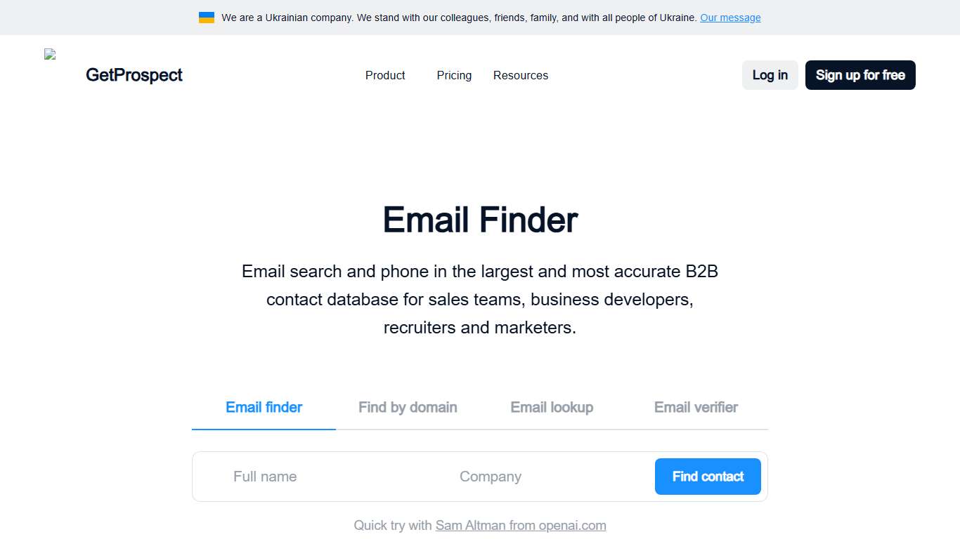 Email finder • Free email search - find 50 valid emails for free